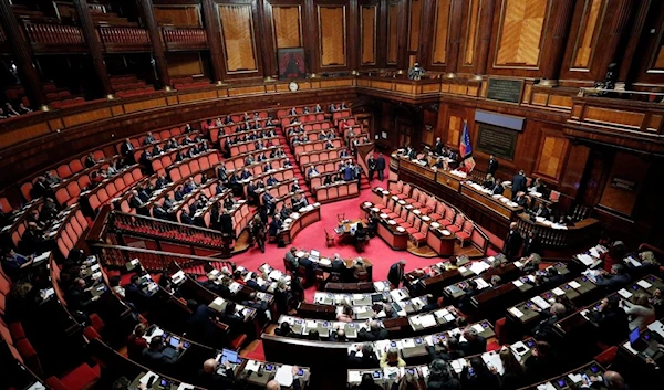 The Italian parliament in session, Rome, Italy