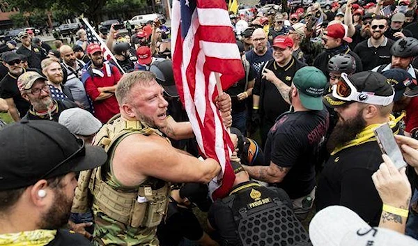 The Proud Boys - a right-wing extremist group in the US.