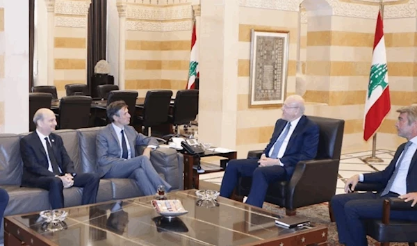 Najib Mikati meets the delegation from Total