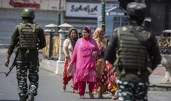 Indian soldiers in Kashmir. Sept,2.2021 (AP Photo).