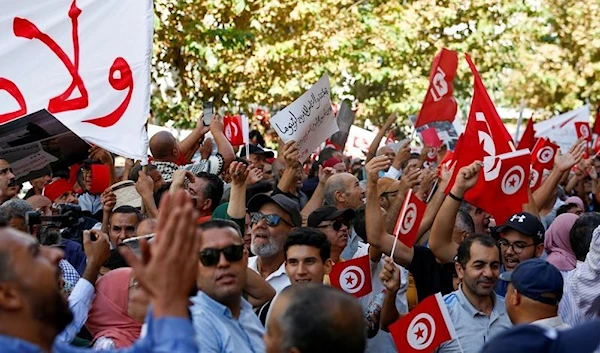 Supporters of Tunisia's opposition rally over deteriorating conditions