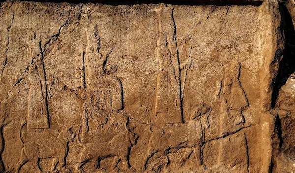 A fragment of the Assyrian carvings in Faida, Iraq (phys.org)