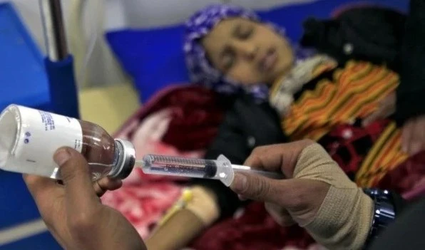 The children were receiving treatment for leukemia at a hospital under Saudi blockade . (AFP)