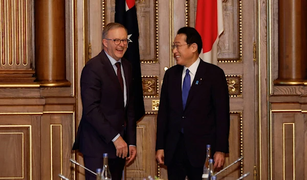 Anthony Albanese and Fumio Kishida (Reuters)