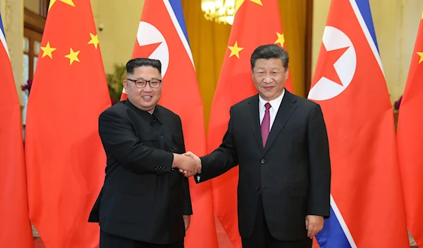 Chinese President Xi Jinping and DPRK leader Kim Jong Un in Beijing, China in June 2018 (AP Photo)