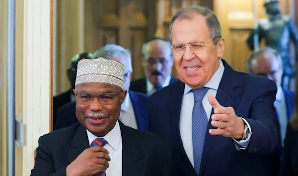 Brahim Taha and Sergey Lavrov (Reuters)