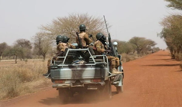 Soldiers from Burkina Faso patrol in the country's Sahel area (Reuters)