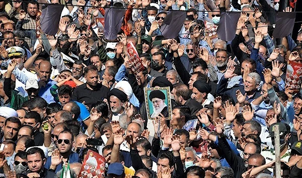 Funeral procession in Shiraz for victims of Shah Cheragh (Tasnim)