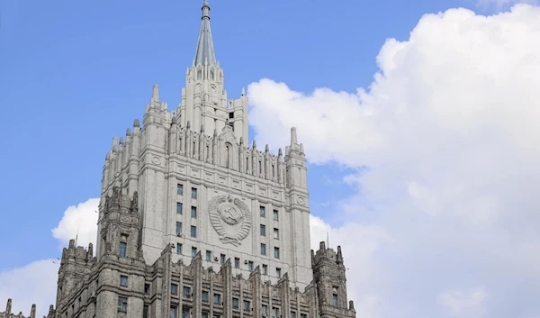 The Russian Foreign Ministry in Moscow, Russia