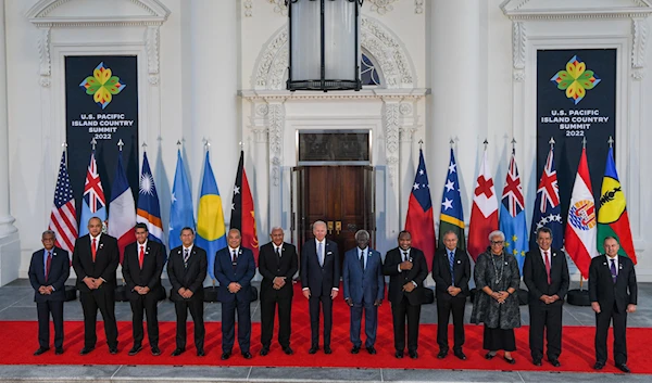 President Biden with Pacific Island leaders in Washington on September 29, 2022 (NYT)