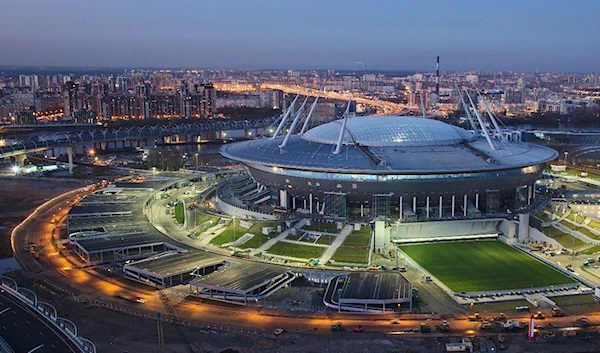 A football stadium in St Petersburg, Russia