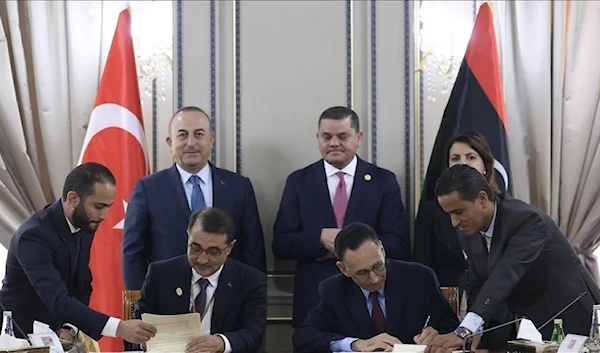 Turkish delegation taking part in the signature of the agreement with the National Unity Government