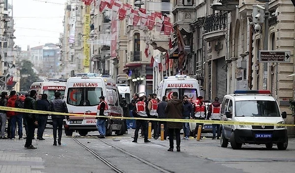 Explosion rocks Taksim Square in Istanbul, Turkey.