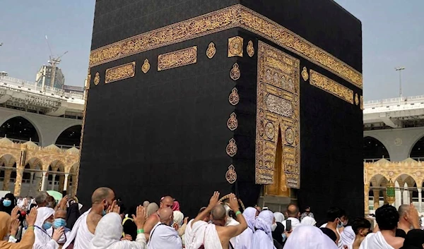 The hajj pilgrimage at the Great Mosque in Mecca