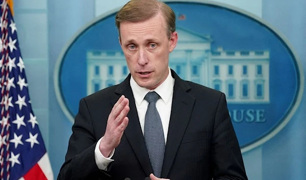 US national security adviser Jake Sullivan speaks to reporters during a press briefing at the White House in Washington, US, July 11, 2022 (Reuters)