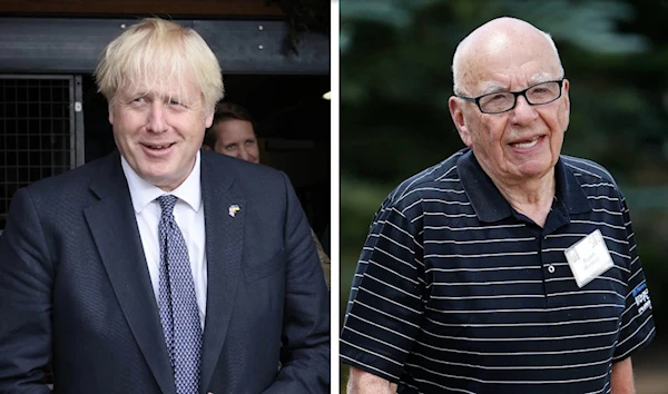 Boris Johnson and Rupert Murdoch (The Telegraph)