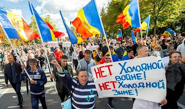 A picture from Moldova's protests