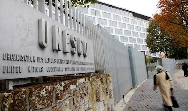 The Unesco (United Nations Educational, Scientific and Cultural Organization) headquarters is pictured In Paris, on Friday. (AP)