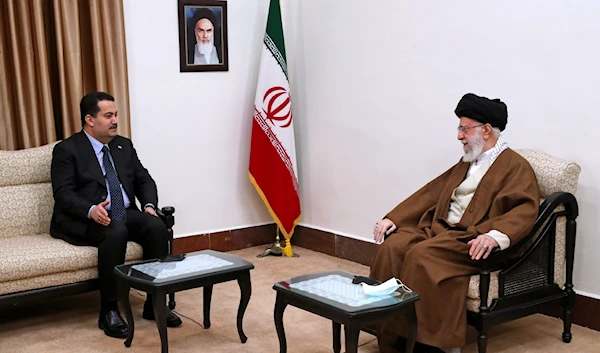 Iraqi Prime Minister Mohammad Shia Al-Sudani and Iranian Leader Sayyed Ali Khamenei in Iran, Tehran, November 29, 2022