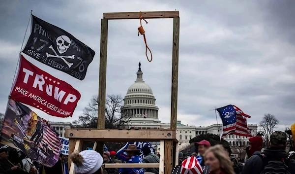 Donald Trump supporters near the US Capitol on January 6, 2020, in Washington, DC (Getty Images)