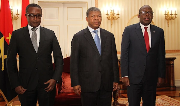 Vincent Biruta (Right), João Lourenço (Centre), Christophe Lutundula (Left)