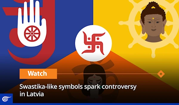 Swastika-like symbols spark controversy in Latvia