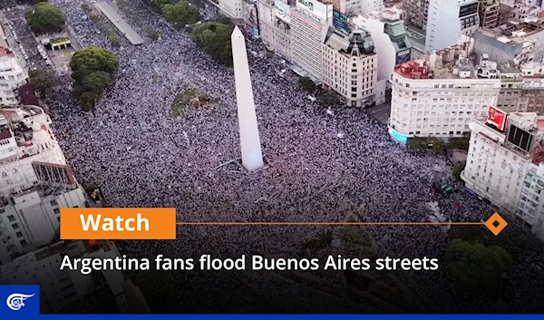 Argentina fans flood Buenos Aires streets