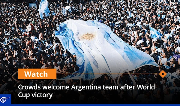 Crowds welcome Argentina team after World Cup victory