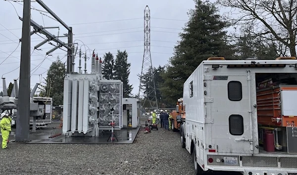 IOne of the Tacoma power stations vandalized, leaving thousands of homes without power on December 25, 2022. (AP)