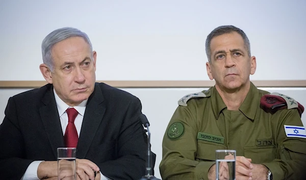 Then-Israeli Prime Minister Benjamin Netanyahu with Israeli occupation forces Chief of the General Staff Aviv Kochavi