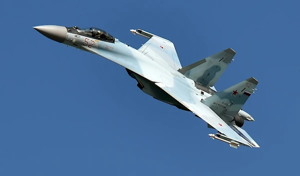 The Russian Su-35 Sukhoi fighter jet