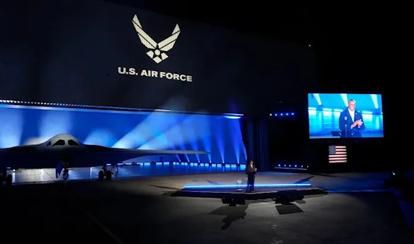 The B-21 raider at the Airforce facility (Seattle Times)