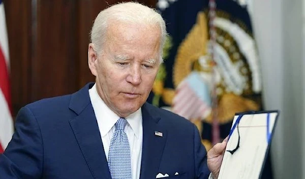 The bill US President Joe Biden signed provides tens of billions of dollars in new aid to Ukraine. (AP)