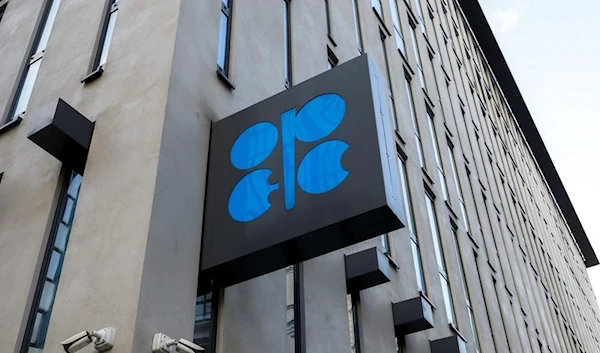 =The logo of the Organization of the Petroleoum Exporting Countries (OPEC) (AP)