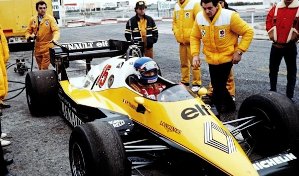 Patrick Tambay at the wheel of a Renault in 1983 ( AFP)