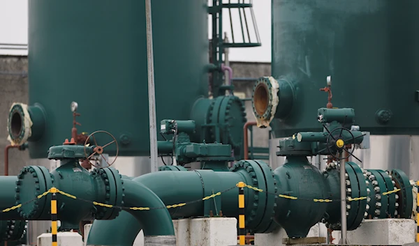 Pipelines and tanks are pictured in a gas terminal, October 13, 2022, in Obergailbach, eastern France (AP Photo)