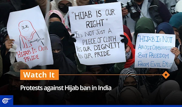 Protests in India over hijab ban