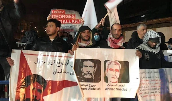 Georges Abdallah’s supporters gathered before the Administrative Court in Paris, demanding his release.