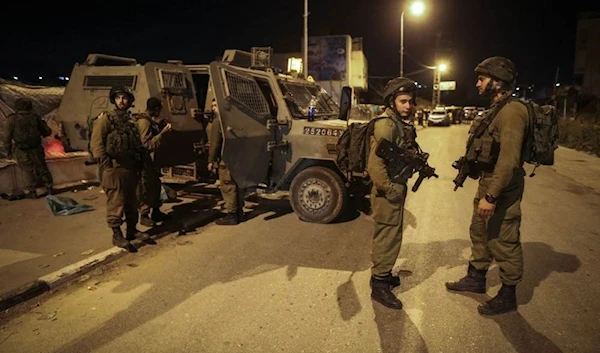 Shooting targets occupation checkpoint in Jenin