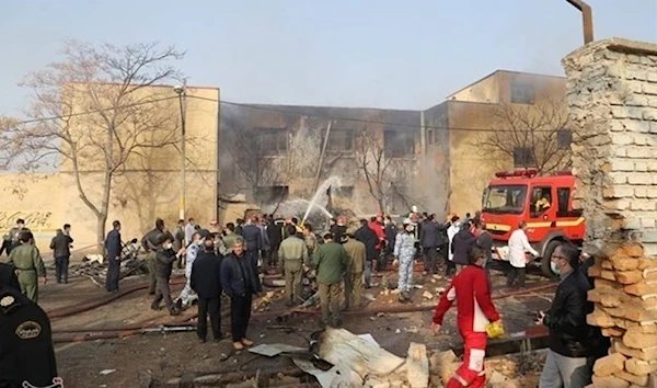 The F5 training aircraft crashed at around 9 am near Tabriz