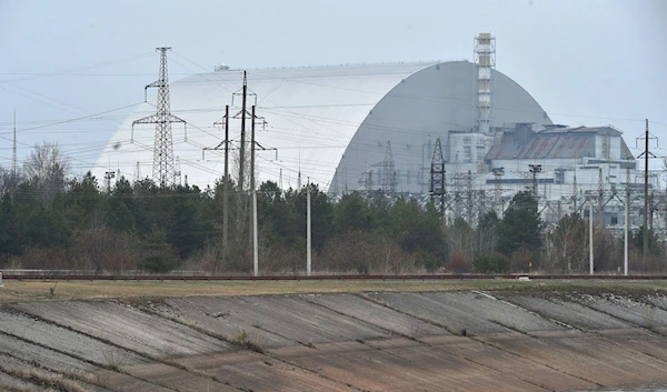 The protective dome over the fourth reactor of the Chernobyl nuclear power plant (AFP)