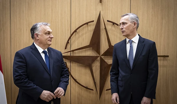 Hungarian Prime Minister Viktor Orban and NATO Chief Jens Stoltenberg