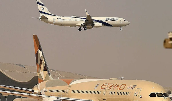 An image from Ben Gurion International Airport in the occupied lands. (AFP)