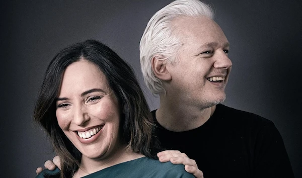 The couple met while Assange was living in the Ecuadorian embassy in London