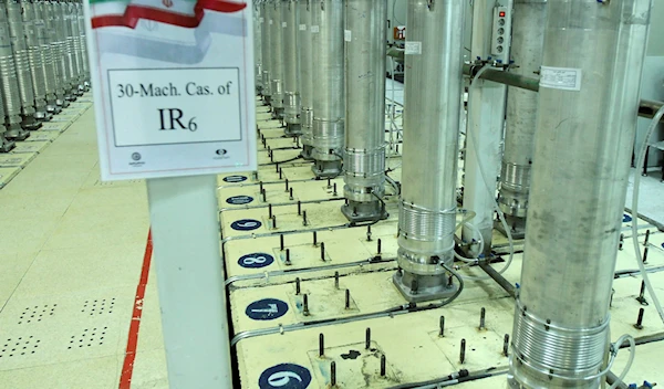 Centrifuge machines in the Natanz uranium enrichment facility in central Iran (AP)