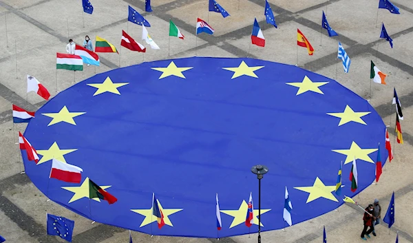 European Union flag outside the European Commission in Brussels, Belgium (Reuters)