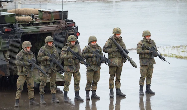 A group of German armored grenadiers