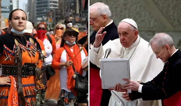 Pope meets Canada Indigenous groups seeking apology