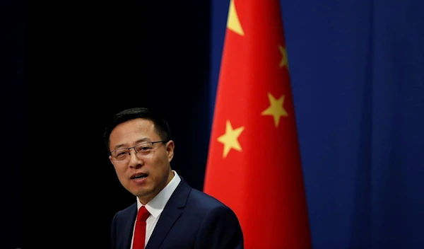 The Spokesperson for China's Foreign Ministry Zhao Lijian