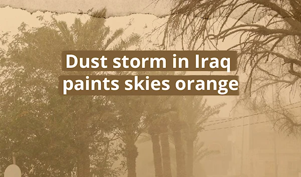 Dust storm in Iraq paints skies orange